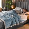 AB Version Milk Velvet Multifunctional Winter Shawl and Blanket - Thick, Warm, Double-Sided Velvet