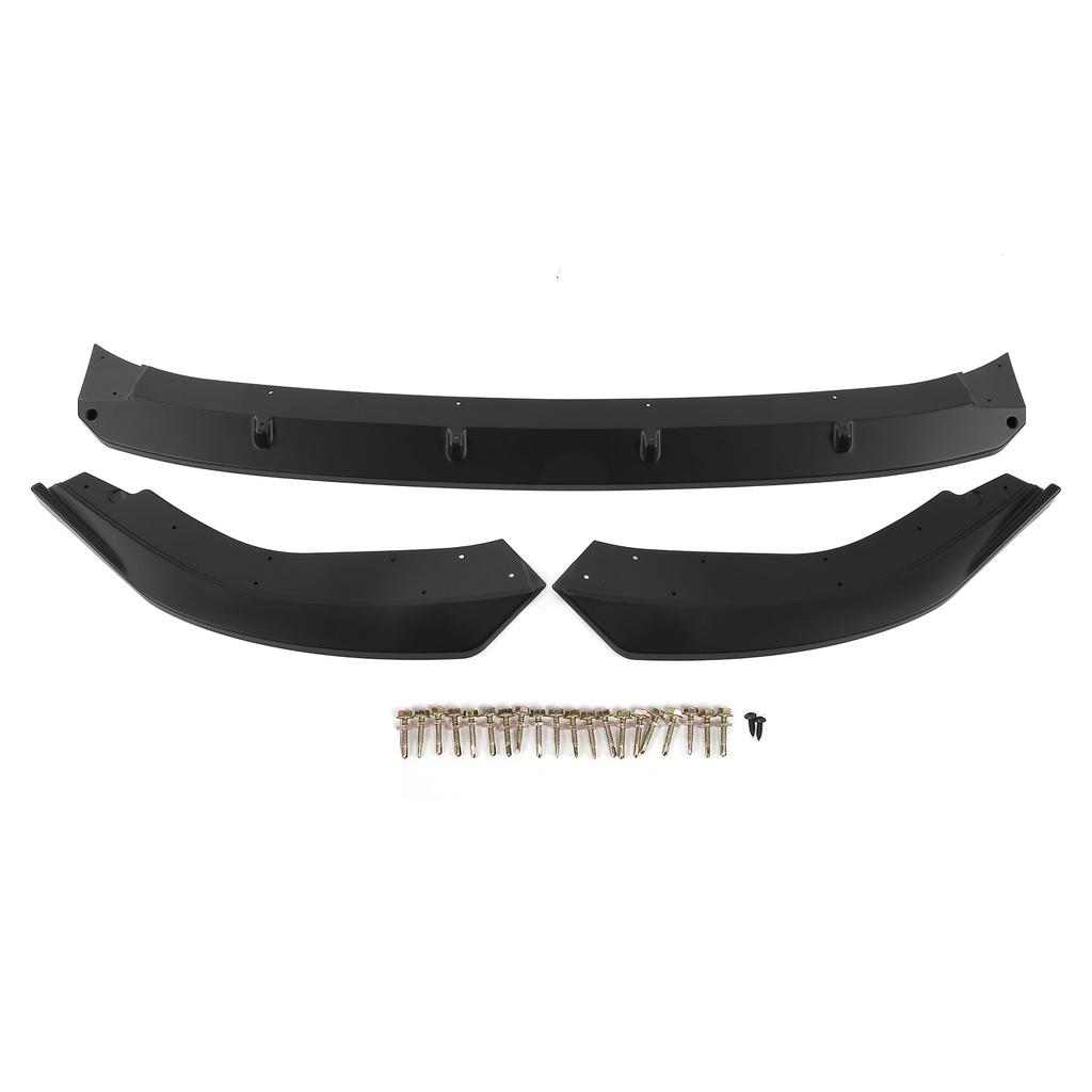 K SEEK DESIGN 3pcs Front Bumper Splitter Lip Spoiler Modification Fit for MK8 2021+(Matte Black )