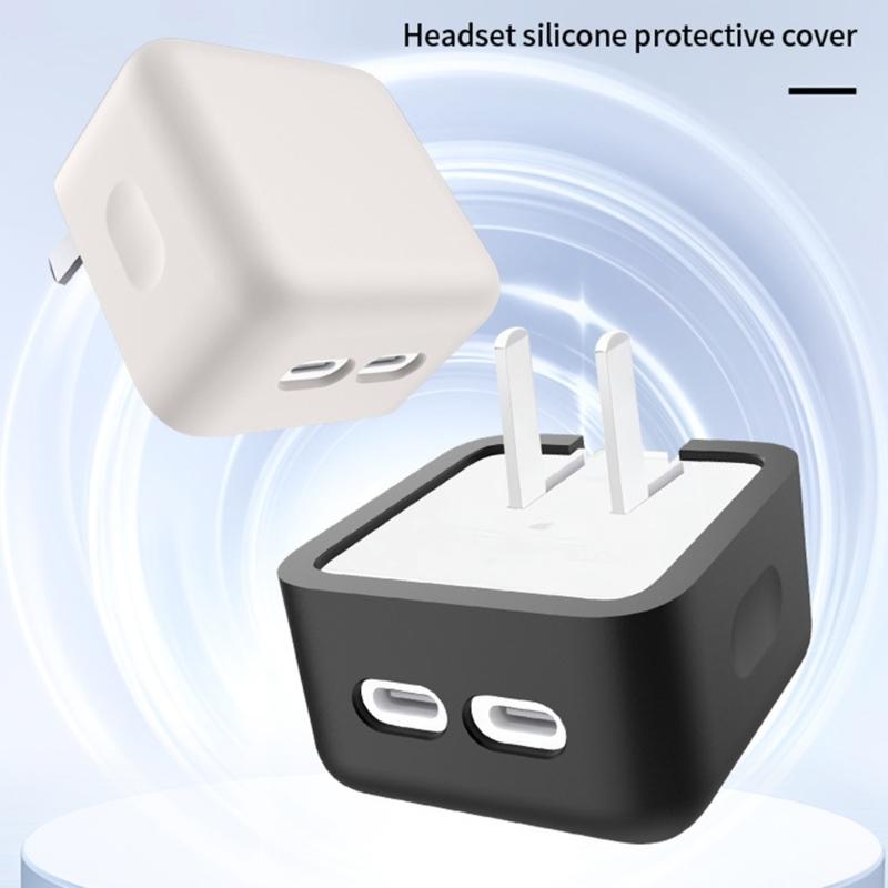 Soft Silicone Protective Cover Case For 35W Double USB C Port Charging Head Shockproof Dustproof Design