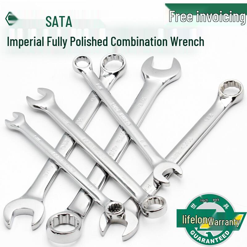 SATA Imperial Open-End & Box-End Wrench Set (40101-40116) 40101 (1/4)