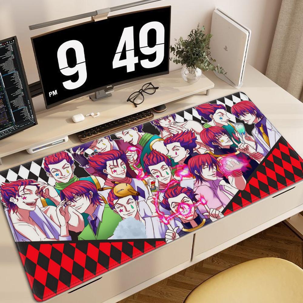 Großes Mauspade Hunter x hunter Mauspade XXL Gaming Zubehör Büro Gamer Tastatur Schreibtischmatte Rutschfest Laptop Anime Mauspade
