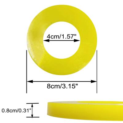 2X Silencer Pad Rubber Bushing Dampers Universal Front Strut Tower Mount Suspension Shock-Absorbing Bearing Washer Over Bump