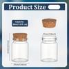 30ml Glass Bottles with Cork Stoppers, Tiny Glass Vials Corks Jars Mini Glass Bottles Small Decorative Bottle Art Crafts Storage
