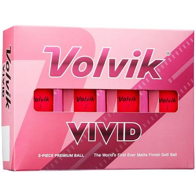 Volvik Golfbälle VIVID Day Red 1 Dutzend 12 Bälle Damen