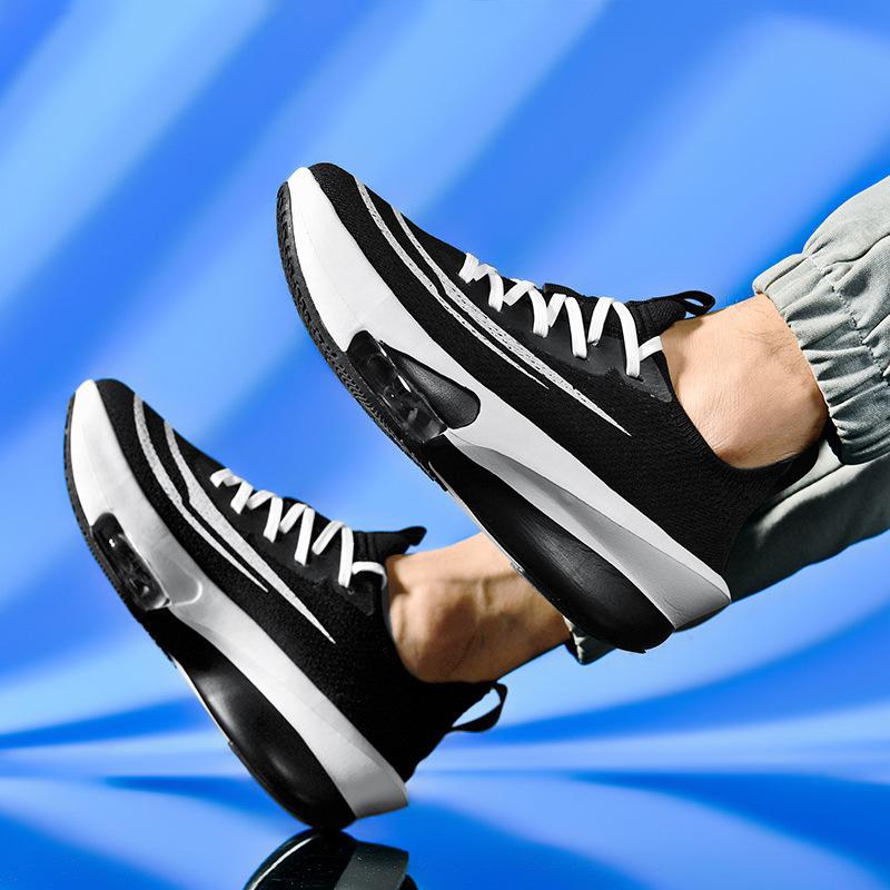 22 Spring and Summer Large Size Fly-woven Running Shoes Outdoor Hiking Air Cushion Leisure Sports Tide Shoes