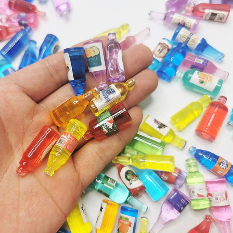 50pcs Simulation Beer Can Miniature Mini Fake Beer Bottles Photo Props For Fairy Garden Pub Bar