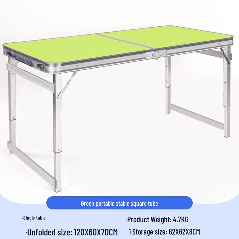 OIMG Aluminum Alloy Folding Camping Picnic Table Set