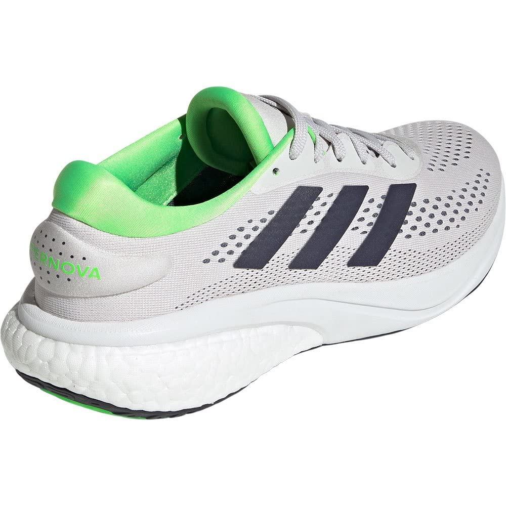 Adidas Supernova LUX95 Running Dash Green Size cm 2.0 Shoes, Gray/Shadow Navy/Solar (GW9093), 25.5
