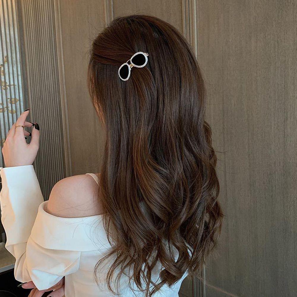 

Temperament Rhinestone Barrette Sunglasses Hair Clip Women Hair Accessories Korean Style Hairpin