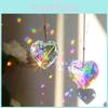 Modern And Durable Crystal Sun Catcher For Garden And Home Decor Heart-shaped Pendant With Beautiful Refraction Effects