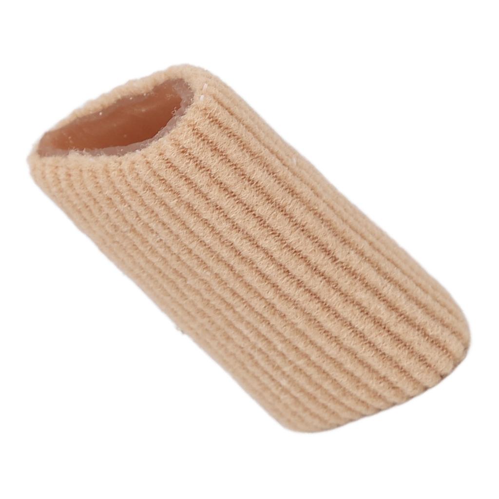 10pcs Toe Cushion Tube Soft Silicone Finger Toe Sleeves Corn Pad Protector for Blisters Calluses M 1.2 X 0.8in