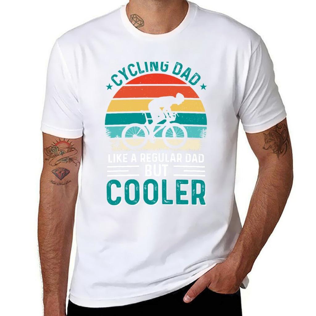 & Rider graphic man funny Day Dad shirt Cycling Cyclist cotton t T-Shirt Father's Gift Funny man t shirts for Bike