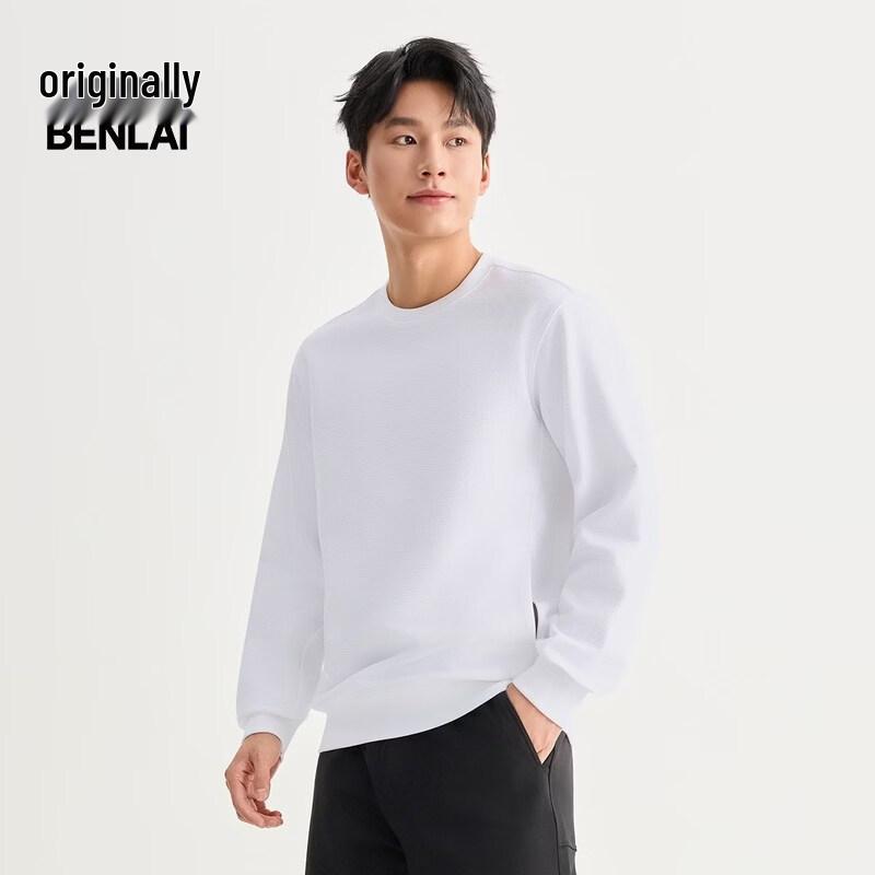 Benlai Men's Sport Casual Crew Neck Long Sleeve Sweatshirt BRMW60005