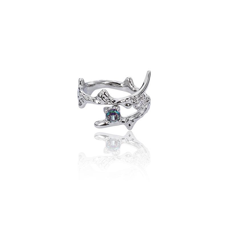 Copper Contemporary Womens Ring With Artistic Geometric Shape And Sophisticated Look For Trendy Lovers Jewelry
