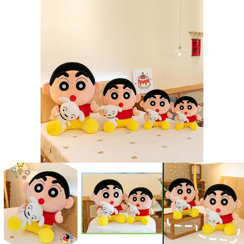 Adorable Crayon Shinchan Plush Toy With Soft Crystal Velvet Fabric Perfect For Kids