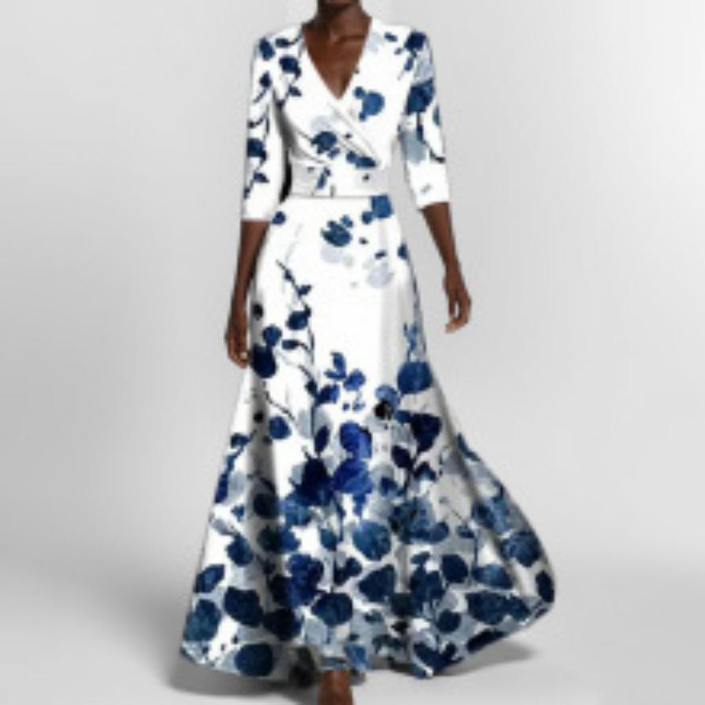 Spring New Arrival Women's Fashion Vacation Style Graffiti Print Suspender Dress, European & American Casual Dresses for Women