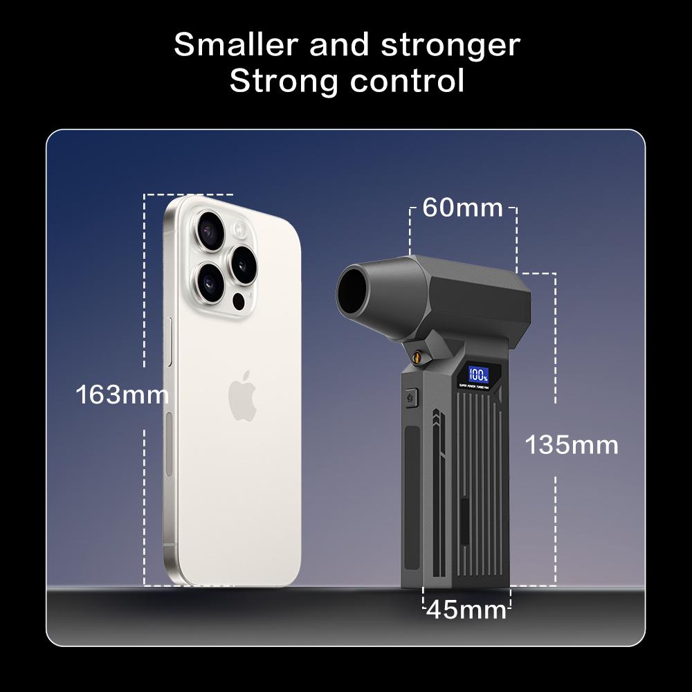 Z2 Turbofan High Power 990000RPM Jet Fan Brushless Motor Variable Speed Dust Blower Cleaning Tool Air Duster Air Blower Handheld