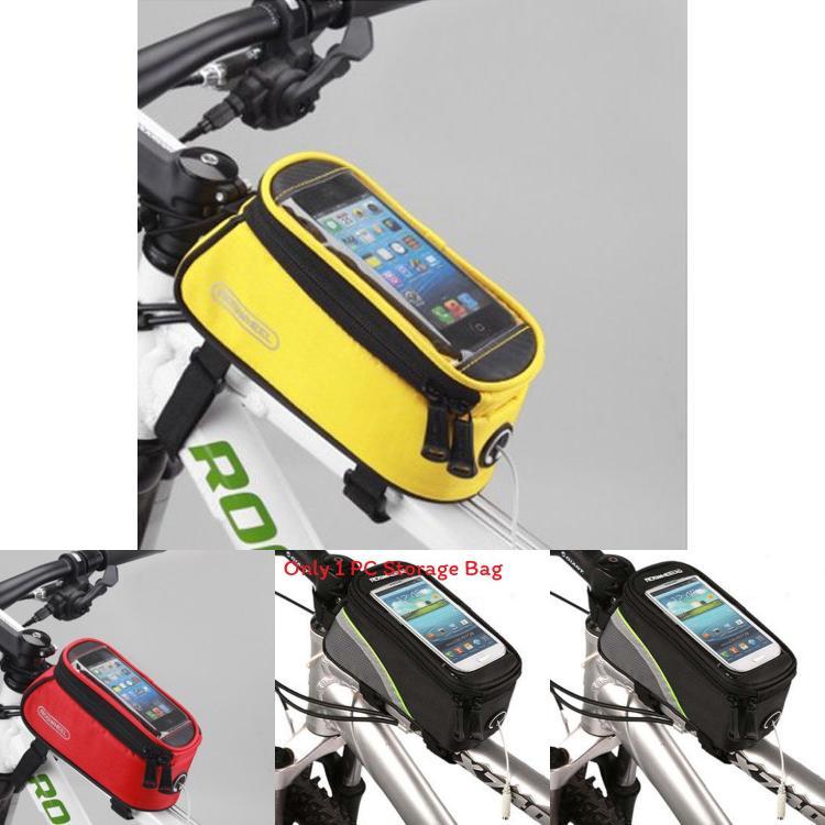 Mountain Bicycle Front Tube Bag With Touch Screen For Cycling Enthusiasts