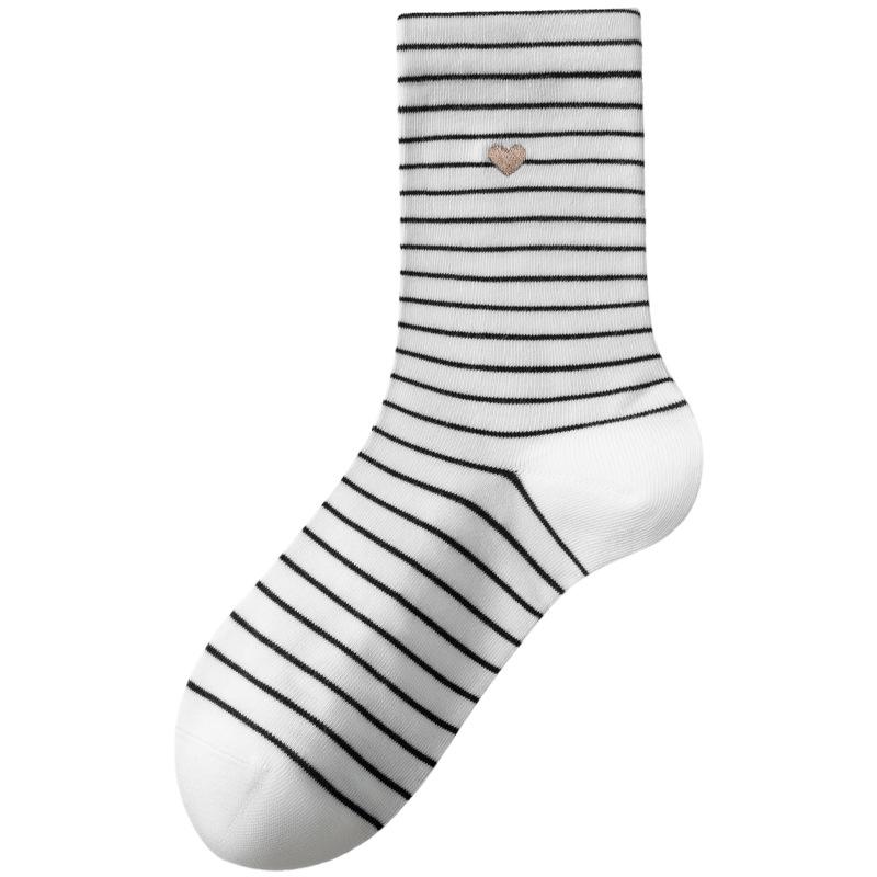 Women's 100% Cotton Mid-Calf Seamless Scrunch Socks - New Autumn/Winter Collection