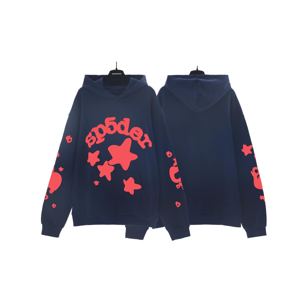 Wholesale Spder555 heavy fleece hoodie European and American trendy brand sweater men and women couples winter