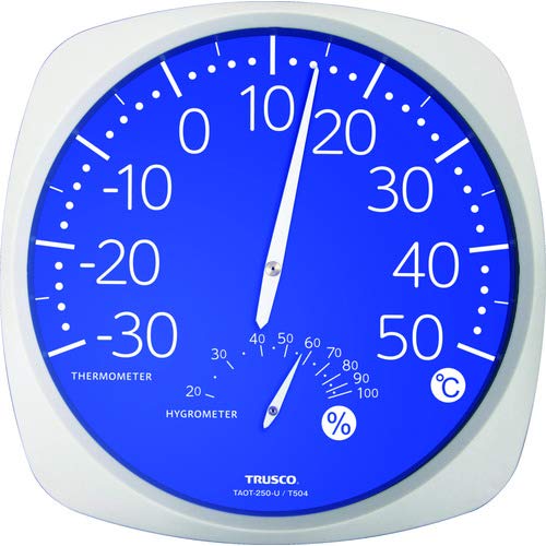 TRUSCO Large Analog Thermo-Hygrometer TAOT-250-U