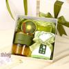 Pearl White Bamboo Cup, Fan & Towel Gift Set
