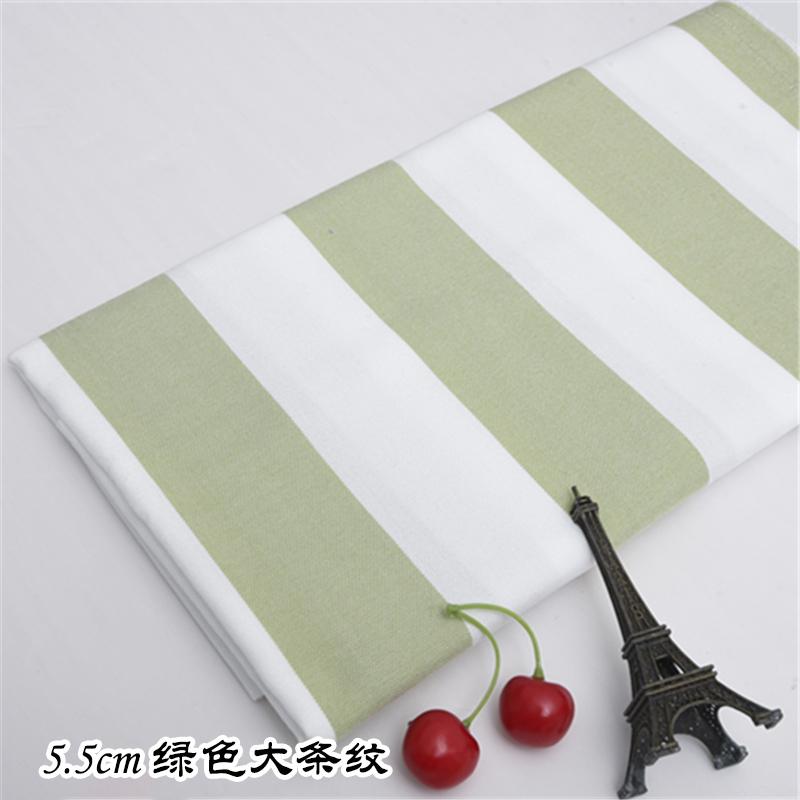 1M/2M/3M Thick Cotton linen solid color Fabric - Grid stripe DIY Material for Home Textiles (by Meter)