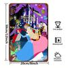 1pc Sleeping Beauty Aurora & Maleficent Themed Metal Wall Art - Vibrant 8x12 Inch Tin Sign for Home, Bar, Cafe, Garage Decor - O