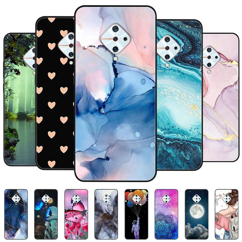 For Vivo V17 Russia Case Vivo 1920 TPU Soft Silicone Marble Phone Case For Vivo S1 Pro Fundas V1945A V1945T Cover Coque Shells