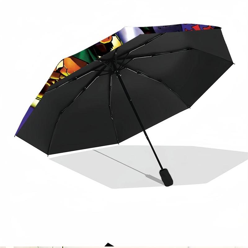 The Legend of Zelda Print Automatic Open Close Umbrella, Portable Foldable Umbrella, for Outdoor Commute Camping Trip, Ideal Birthday Gift