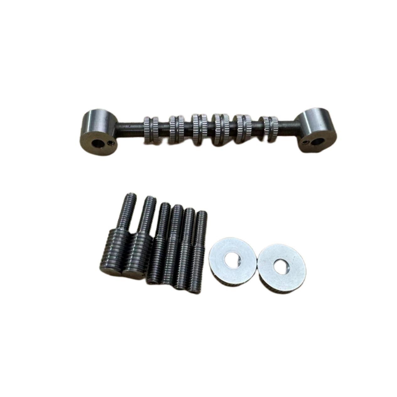 Silver Metal Alloy Roller Electric Guitar Bridge