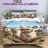 Animal Beach Vacation Pattern Bedding,Quilt Set Quilt Cover Pillowcase Home Birthday Gift (1*duvet cover+2*pillowcase,without core)