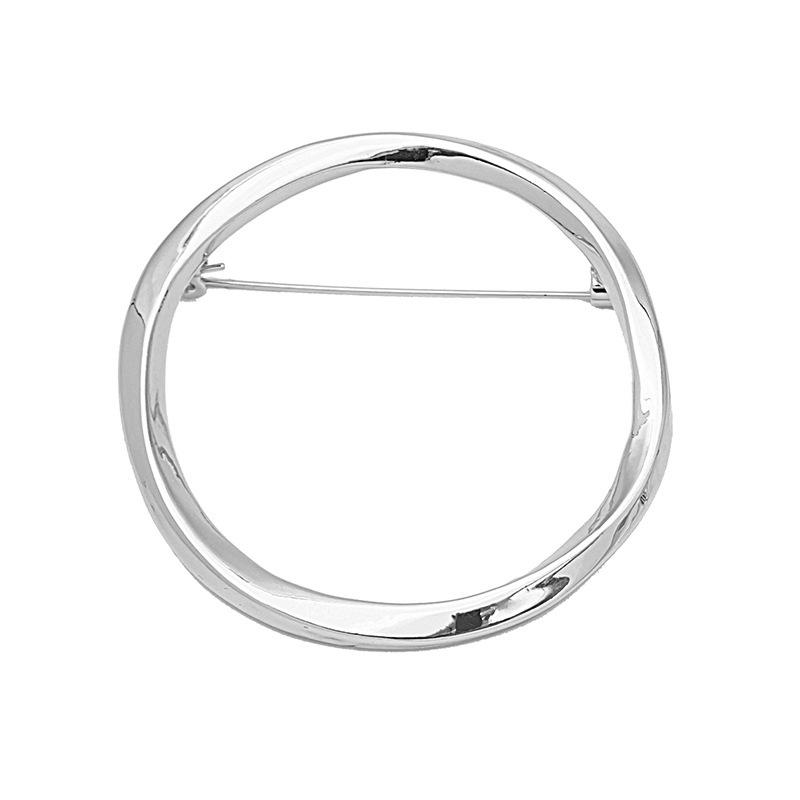 

Элегантная геометрическая брошь-кольцо: Значок для кардигана в японском и корейском стиле для украшения свитера и костюма