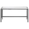 vidaXL 4-tlg. Garten-Lounge-Set mit Auflage Poly Rattan Anthrazit