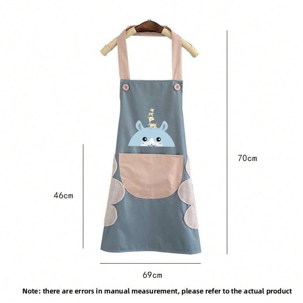 Apron Kitchen Household Waterproof Oil-proof Apron Gifts