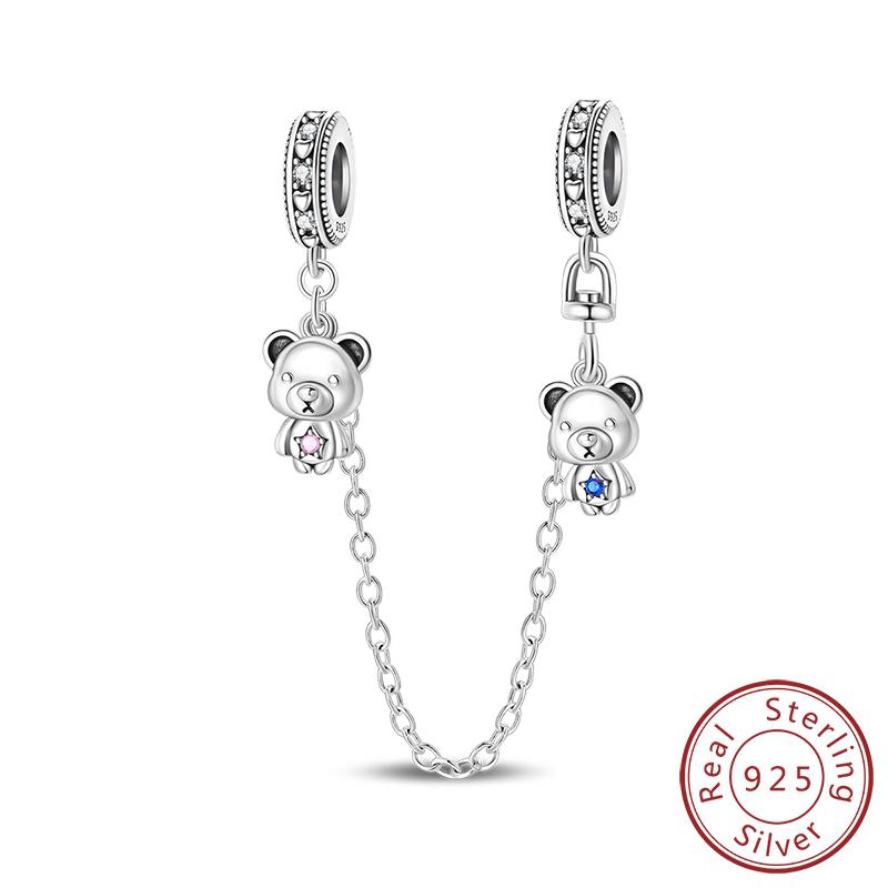 S Copper Charms Pendant Capybara Sausage Dog Animal Safety Chain Beads Fit Original Bracelet Women Jewelry