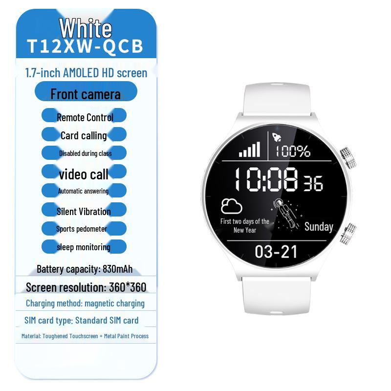 Middle School Student Smartwatch: Kids' Video, GPS, SIM Dual Call.