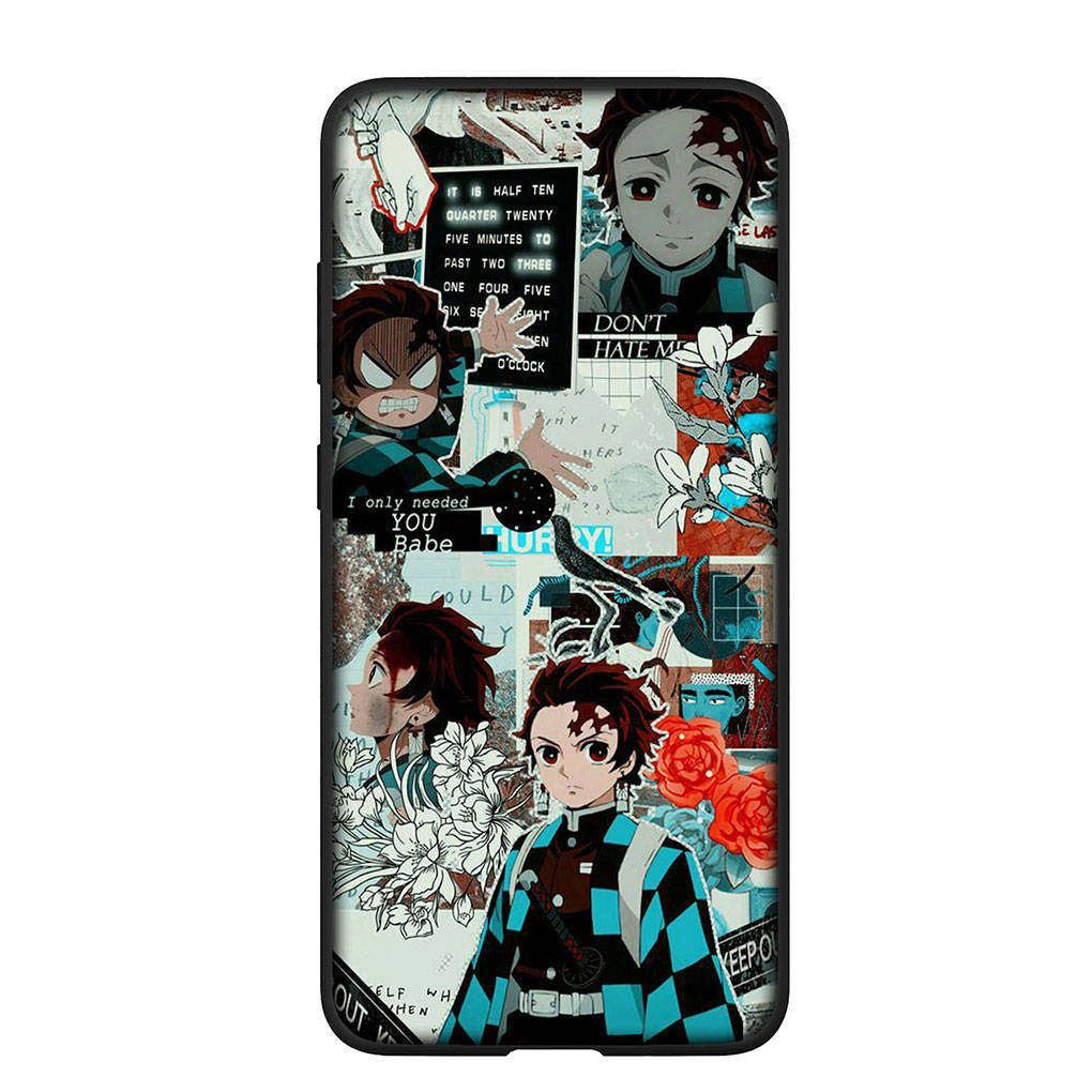 Handyhülle für Samsung Galaxy S25 S24 S23 iPhone 16 15 Xiaomi Redmi Note 14 13 12 16E X Pro Max OPPO Moto Huawei Kokushibo Tanjirou Demon Slayer Hülle