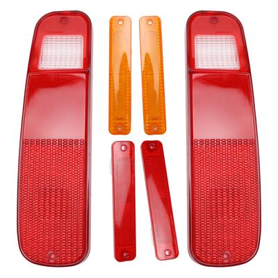 6pcs Tail Light and Side Mudguard Kit 2‑74f Replacement for Ford Econoline Van 1975‑1991