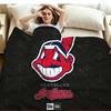 Cleveland Indians Print Flannel Blanket High Quality Warm Comfortable Cover for All Seasons Perfect for Gifts Home Decor