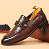 New Korean Version of Business Formal Men's Shoes Men's Casual Leather Shoes British Comfortable Versatile Breathable Loafers Men's Leather Shoes