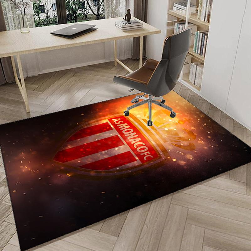 Monaco Football club Printed Area Rug for Office, Chair Rug, Decorative Carpet Floor Mat, Large Size Fan gifts Christmas gifts