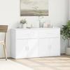 VidaXL Buffets 2 pcs blanc 60x31x70 cm bois d'ingénierie, armoire de rangement, meuble d'entrée, meuble d'appoint, meuble de 3276546