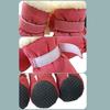 4pc Thick Warm Windproof Winter Pet Dog Shoes Anti-slip Snow Booties Footwear