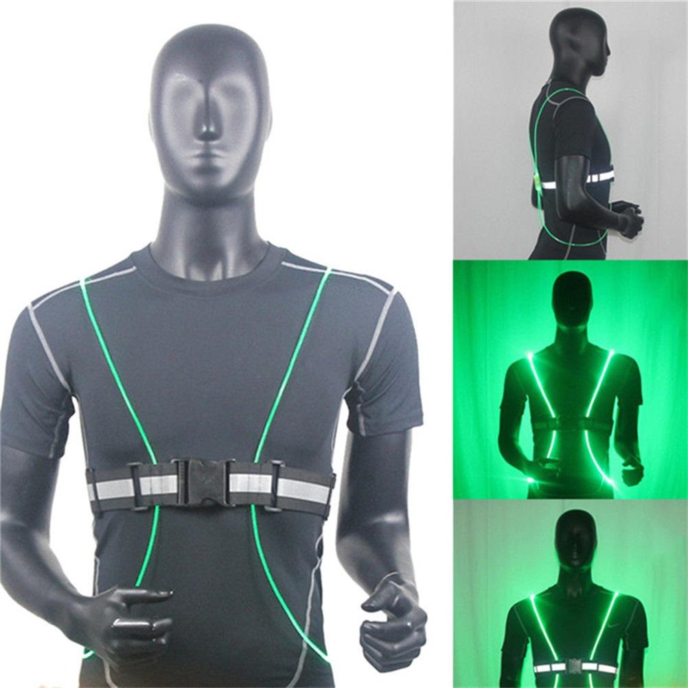 Outdoor 360 Reflective LED Flash Driving Vest High Visibility Night Running Cycling Riding Safety Bike Vest