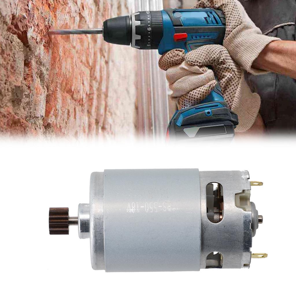 DC Motor 12 Teeth 18V 1607022587 for Cordless Electric Drill For GSR1800LI Replacement Motor for Screwdriver Repair