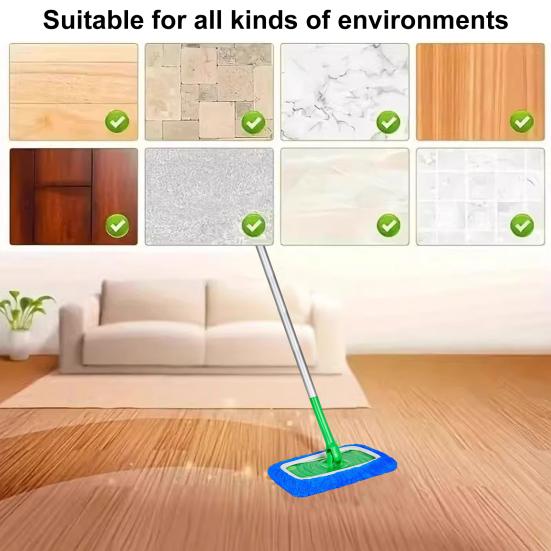 4/6Pcs Mop Cloth Cover Easy to Clean Efficient Deep Cleaning Deep Wet Wash Mop Pads Multifunctional Cleaning Companion
