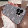 Bowknot Print Slim TPU Soft Leather Texture Case For Xiaomi 13T Pro Poco X6 Redmi Note 14 13 Pro 12 11 Matte Shockproof Lens Protection Phone Cover