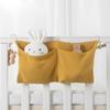 European American Double-Layer Cotton Baby Storage Bag: Double Pockets, Stroller Hanging, Printed Milk Bottle Holder