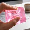Sensory Stress Relief Toy Soft Squeeze Cube with Floating Particles Clear Transparent Design for Hand Exercise and Focus Enhancement